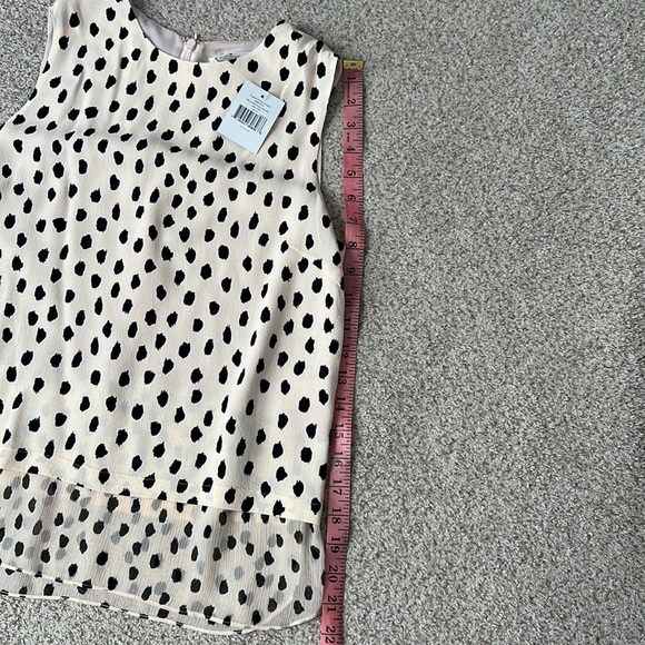 NWT Kate Spade Leopard Dot Layered Tank, XS - Picture 11 of 11